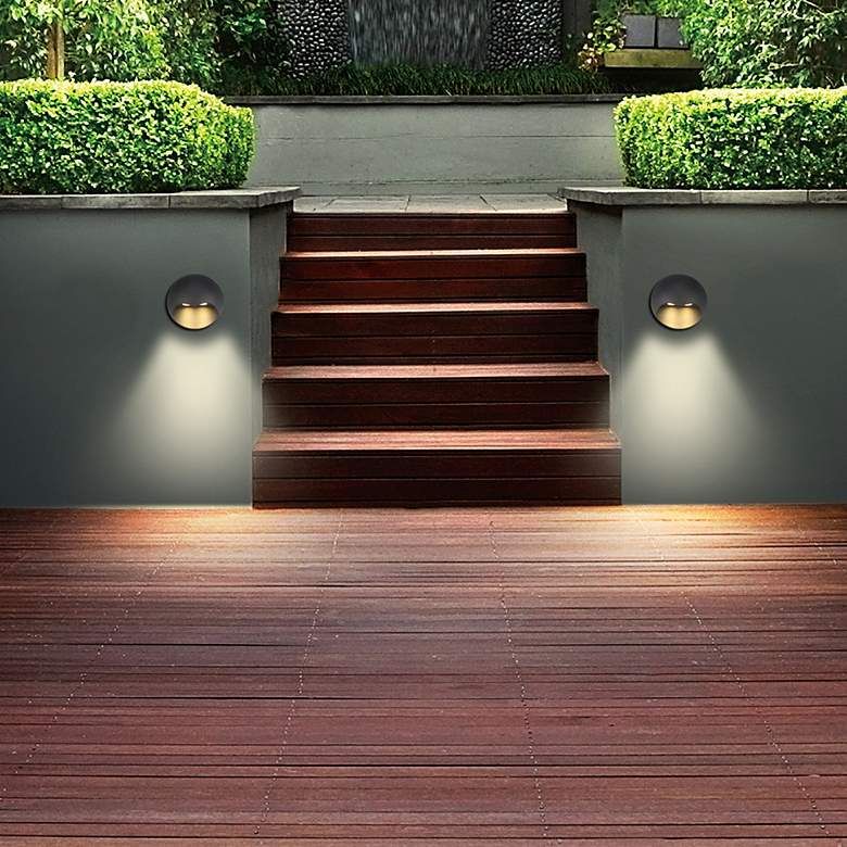 Image 2 Eurofase 5 1/4" Wide Marine Gray LED Deck Step Light more views