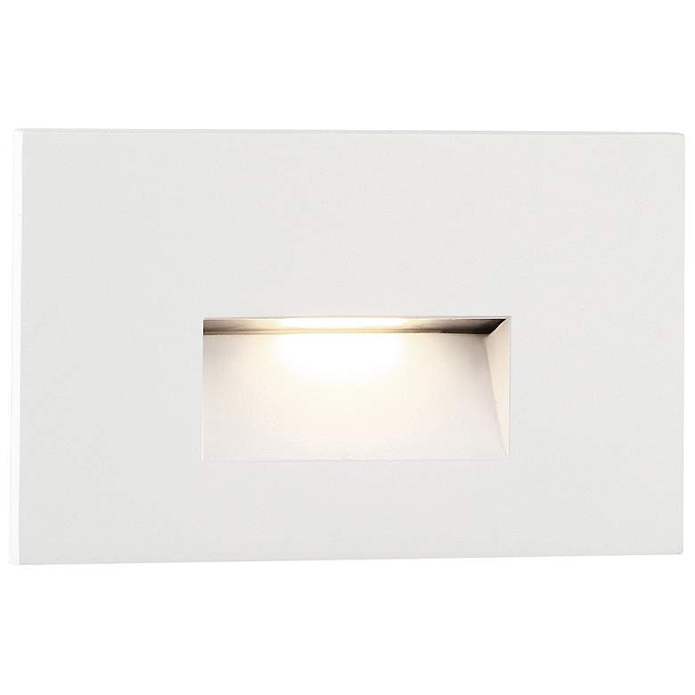 Image 1 Eurofase 5 1/4 inch Wide White Recessed Trim LED Step Light