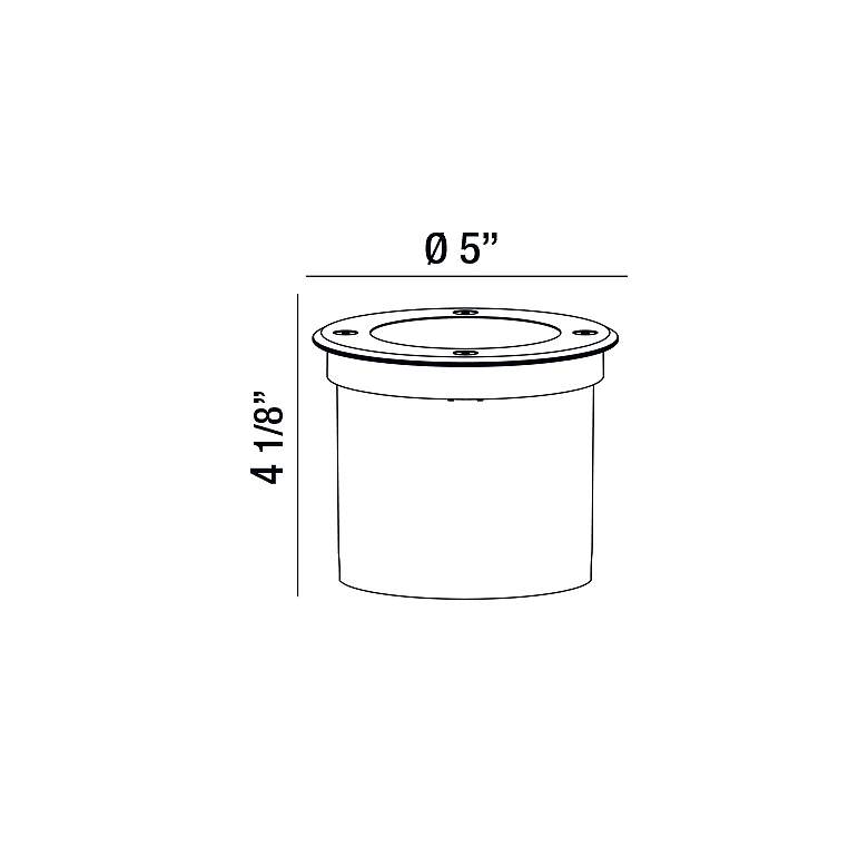 Image 3 Eurofase 5 inch Round Stainless Steel LED In-Ground Light more views