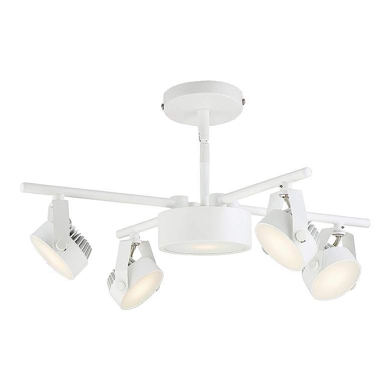 Image 1 Eurofase 5-Light White 45 Watt LED X Track Fixture