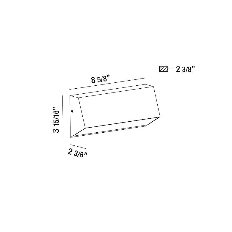 Image 3 Eurofase 8 3/4 inch Wide Marine Gray LED Deck Step Light more views