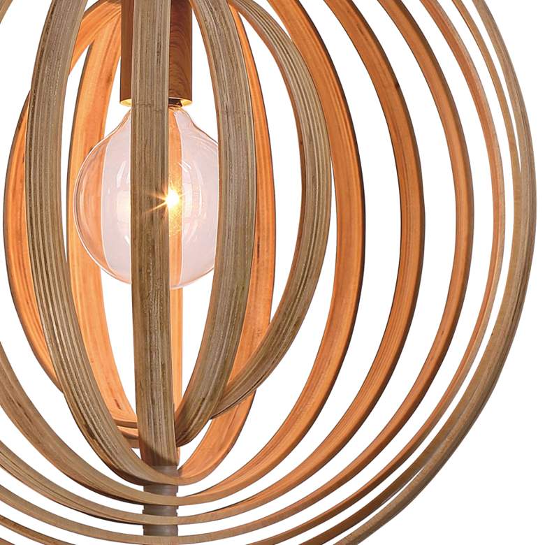Image 4 Eurofase Abruzzo 14" Wide Wood Pendant Light more views