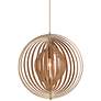 Thumbnail2 of Eurofase Abruzzo 23 1/4" Wide Wood Orb Modern Pendant Light