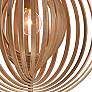 Eurofase Abruzzo 23 1/4" Wide Wood Orb Modern Pendant Light