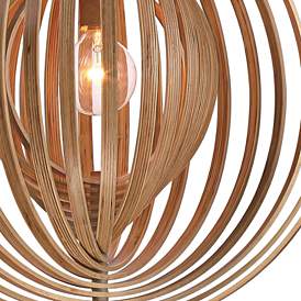 Image4 of Eurofase Abruzzo 23 1/4" Wide Wood Orb Modern Pendant Light more views