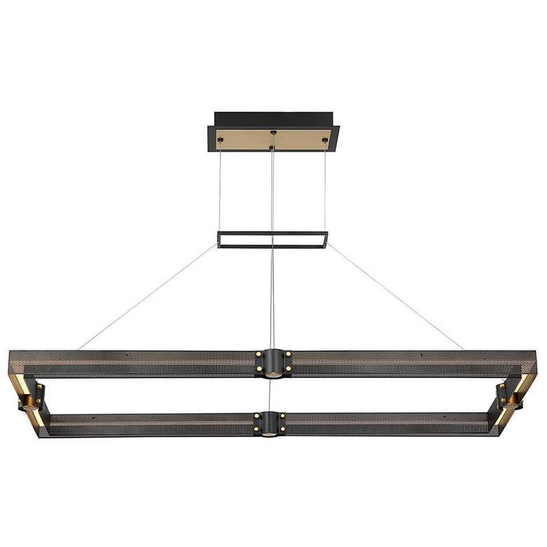 Image 1 Eurofase Admiral 2 In. x 21.25 In. Integrated LED Chandelier in Black