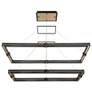 Eurofase Admiral 2 In. x 29 In. Integrated LED Chandelier in Black/Gold