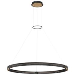 Eurofase Admiral 2 In. x 48.25 In. Integrated LED Chandelier in Black