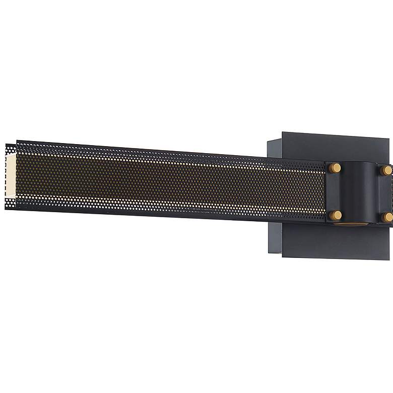 Image 3 Eurofase Admiral 27 3/4" High Black and Gold LED Large Wall Sconce more views