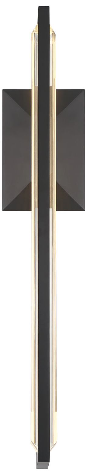 Image 6 Eurofase Aelin 24 inch Integrated LED Outdoor Wall Sconce in Matte Black more views