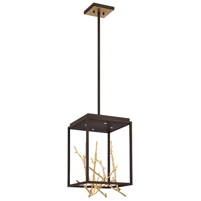 Image 1 Eurofase Aerie 18.75 In. x 12.50 Integrated LED Chandelier in Bronze