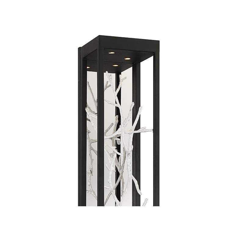 Image 2 Eurofase Aerie 30" High Black and Silver 4-Light LED Wall Sconce more views