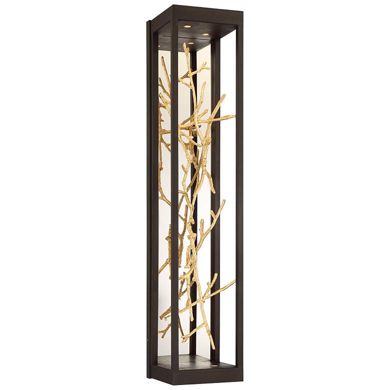 Image 1 Eurofase Aerie 30" High Bronze and Gold 4-Light LED Wall Sconce