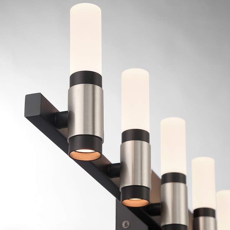 Image 2 Eurofase Albany 14 Light Vanity in Black and Nickel more views