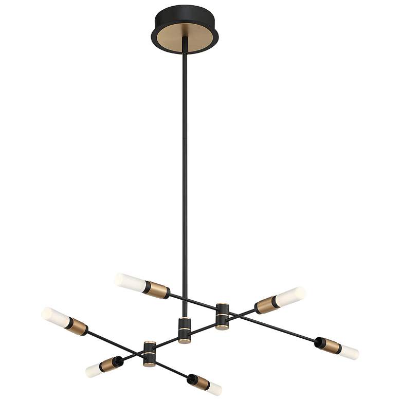 Image 1 Eurofase Albany 3.25 In. x 31.50 In Integrated LED Chandelier in Black