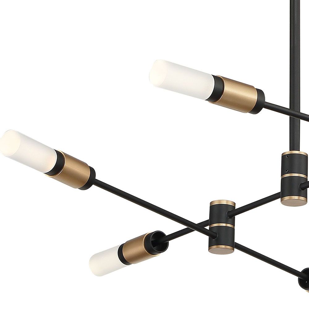 Image 2 Eurofase Albany 3.25 In. x 31.50 In Integrated LED Chandelier in Black more views