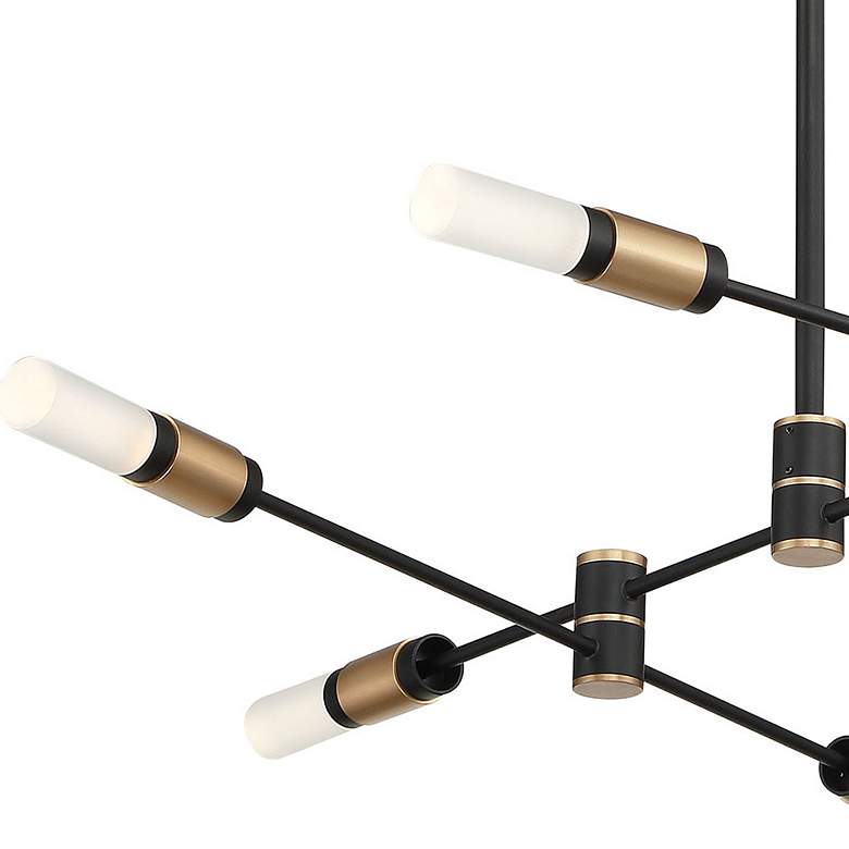 Image 2 Eurofase Albany 3.25 In. x 31.50 In Integrated LED Chandelier in Black more views