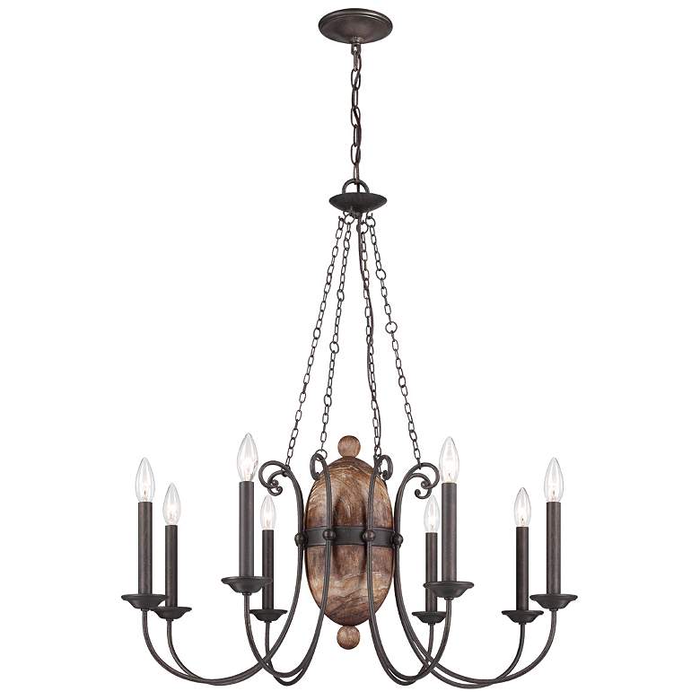 Image 1 Eurofase Albero 34.50 In. x 30 In. 8 Light Chandelier in Bronze