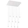 Eurofase Albion 6.75 In. x 18.50 In. Integrated LED Chandelier in White