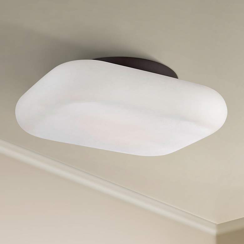Image 1 Eurofase Alma 13" Wide Bronze 2-Light LED Ceiling Light