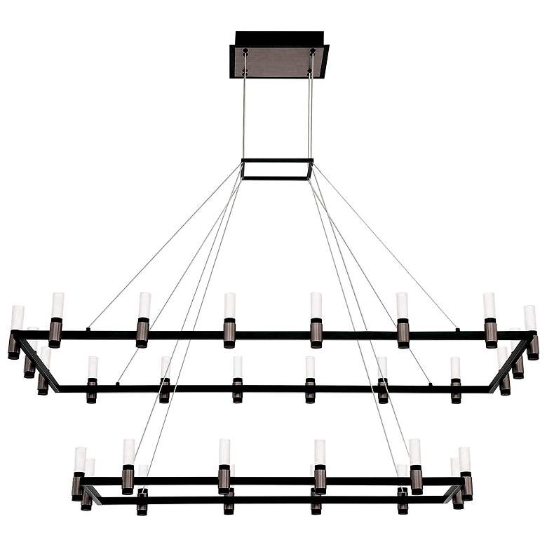 Image 1 Eurofase Altamont 5.25 In. x 27 In. Integrated LED Chandelier in Nickel