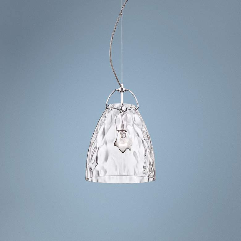 Image 1 Eurofase Amero 9 3/4" Wide Clear Glass Chrome Mini Pendant