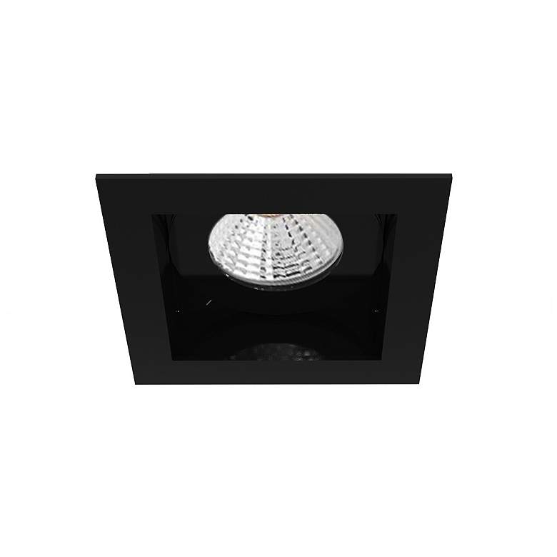 Image 1 Eurofase Amigo 3 1/4 inch Black 15 Watt LED Square Recessed Trim