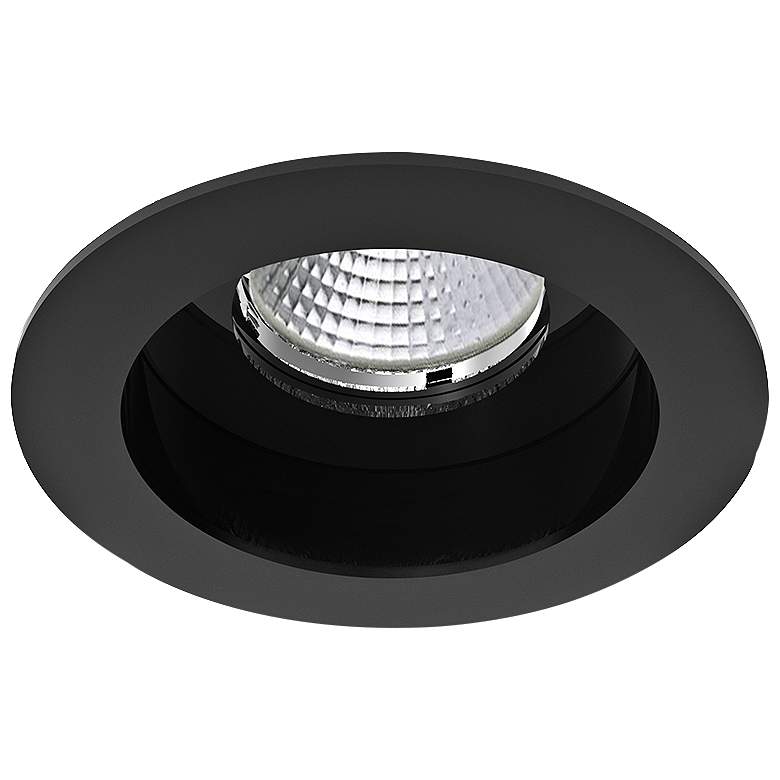 Image 1 Eurofase Amigo 3 1/4 inch Black LED Round Recessed Downlight
