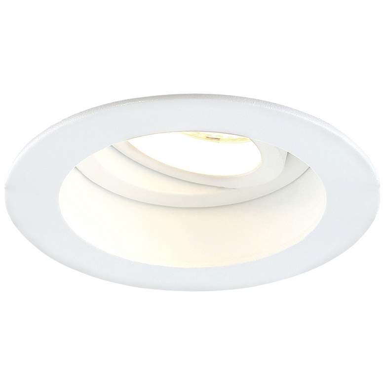 Image 1 Eurofase Amigo 3 1/4 inch White 15W LED Round Gimbal Downlight