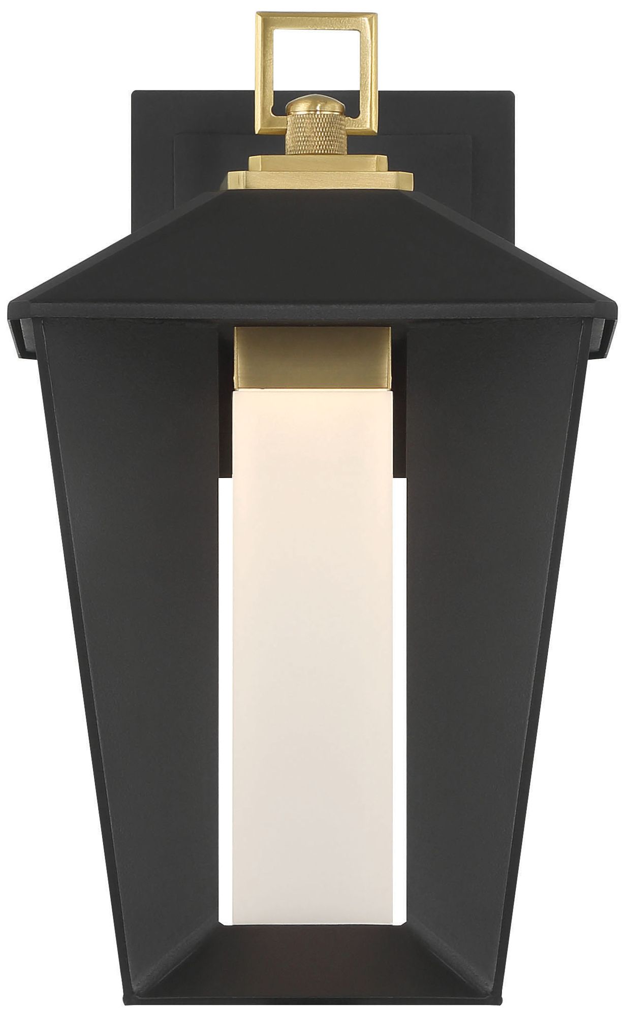 Eurofase Andson 13" Integrated LED Outdoor Wall Sconce in Brass/Sand Black