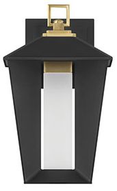 Image 2 Eurofase Andson 13" Integrated LED Outdoor Wall Sconce in Brass/Sand Black more views
