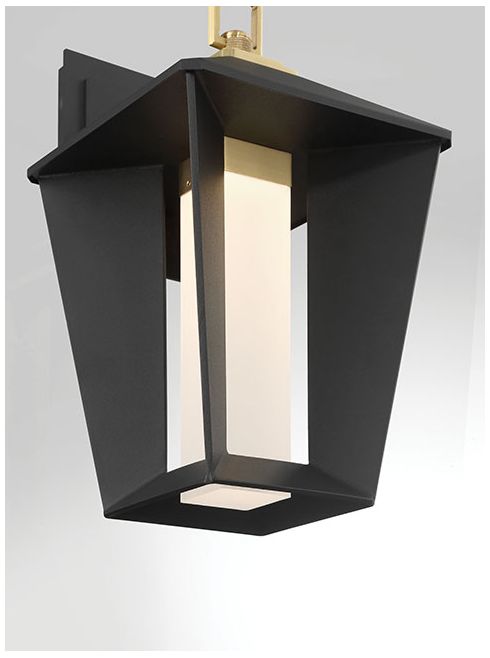 Image 3 Eurofase Andson 13" Integrated LED Outdoor Wall Sconce in Brass/Sand Black more views