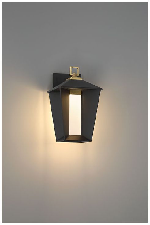 Image 4 Eurofase Andson 13" Integrated LED Outdoor Wall Sconce in Brass/Sand Black more views