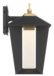 Image 5 Eurofase Andson 13" Integrated LED Outdoor Wall Sconce in Brass/Sand Black more views