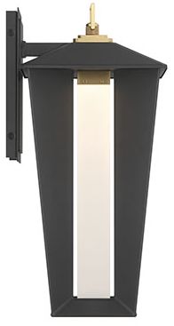 Image 2 Eurofase Andson 19" Integrated LED Outdoor Wall Sconce in Brass/Sand Black more views