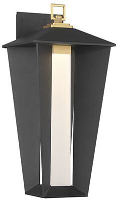 Image 3 Eurofase Andson 19" Integrated LED Outdoor Wall Sconce in Brass/Sand Black more views