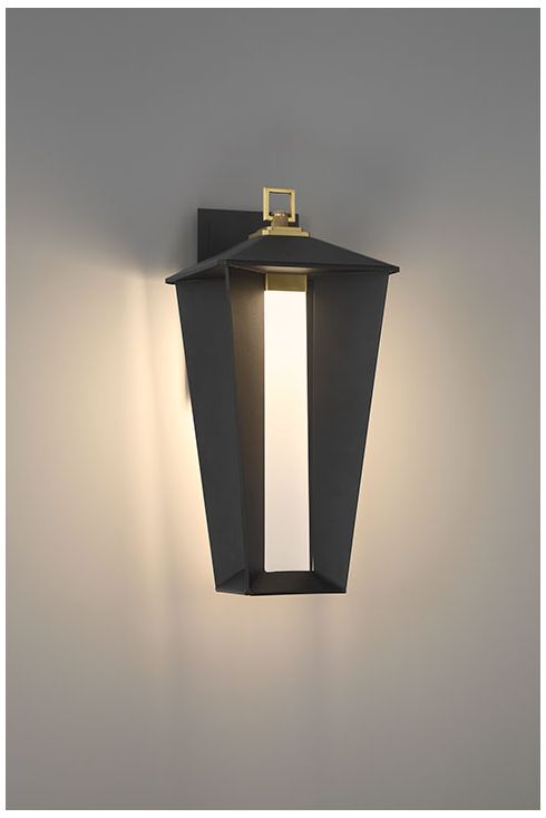 Image 6 Eurofase Andson 19" Integrated LED Outdoor Wall Sconce in Brass/Sand Black more views