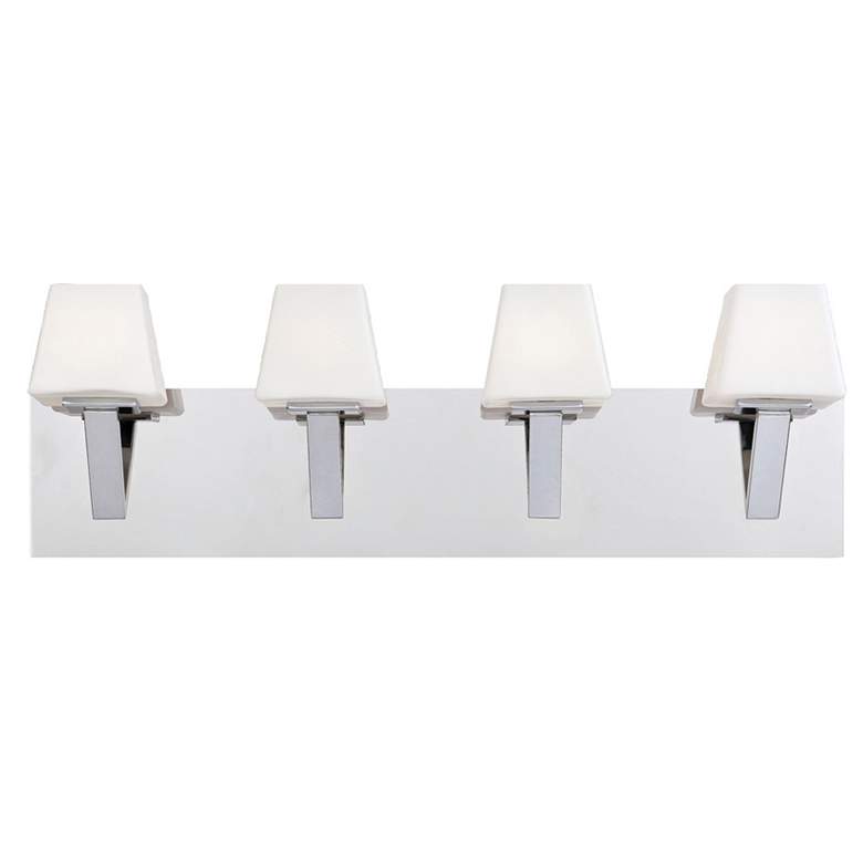 Image 1 Eurofase Anglo 8 In. x 25.75 In. 4 Light Bath Bar in Chrome