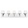 Eurofase Anglo 8 In. x 32.75 In. 5 Light Bath Bar in Chrome