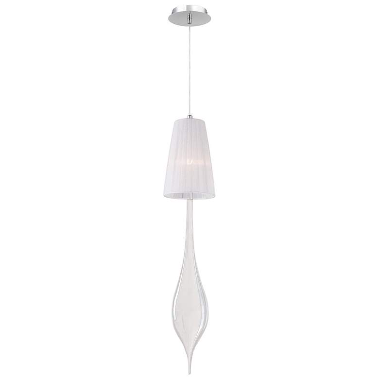 Image 1 Eurofase Aqua 22.50 In. x 4.50 In. Pendant in Chrome/White