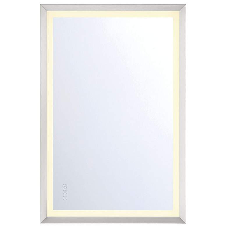 Image 1 Eurofase Artell 24 in. x 36 in. LED Light Rectangular Wall Mirror, Silver