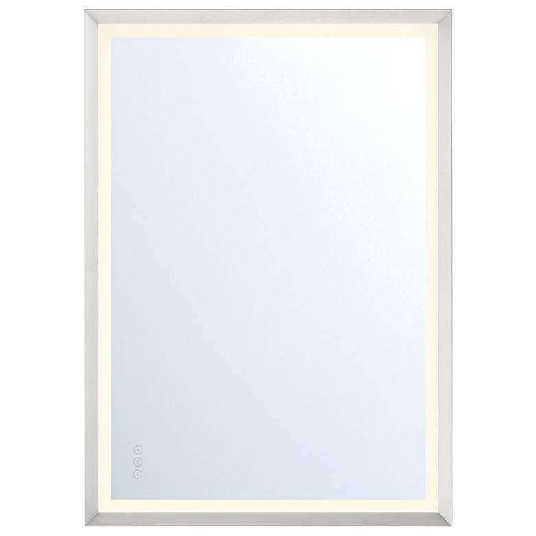 Image 1 Eurofase Artell 30 in. x 42 in. LED Light Rectangular Wall Mirror, Silver