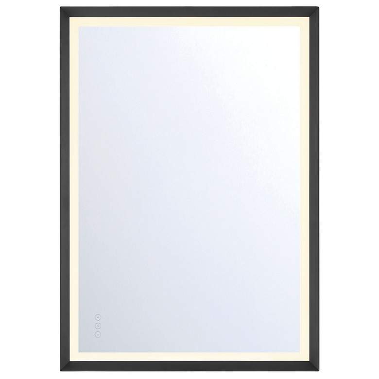 Image 1 Eurofase Artell 30 in. x 42 in. LED Rectangular Wall Mirror, Black