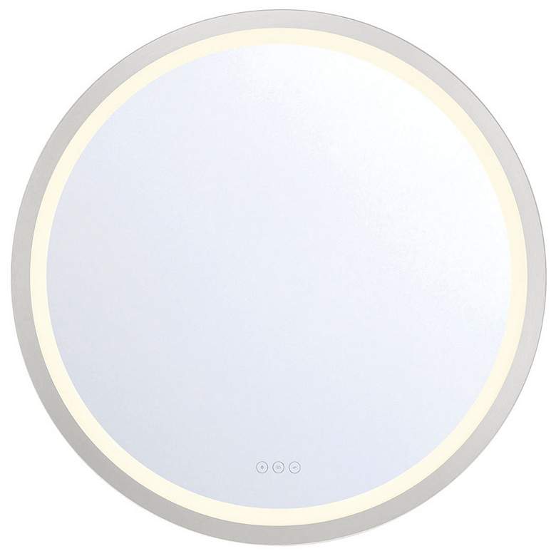 Image 1 Eurofase Artell 32 inch LED Light Round Wall Mirror, Silver