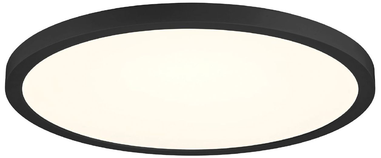 Image 2 Eurofase Artemis 19 inch Round Flush Mount Ceiling Light in Black more views