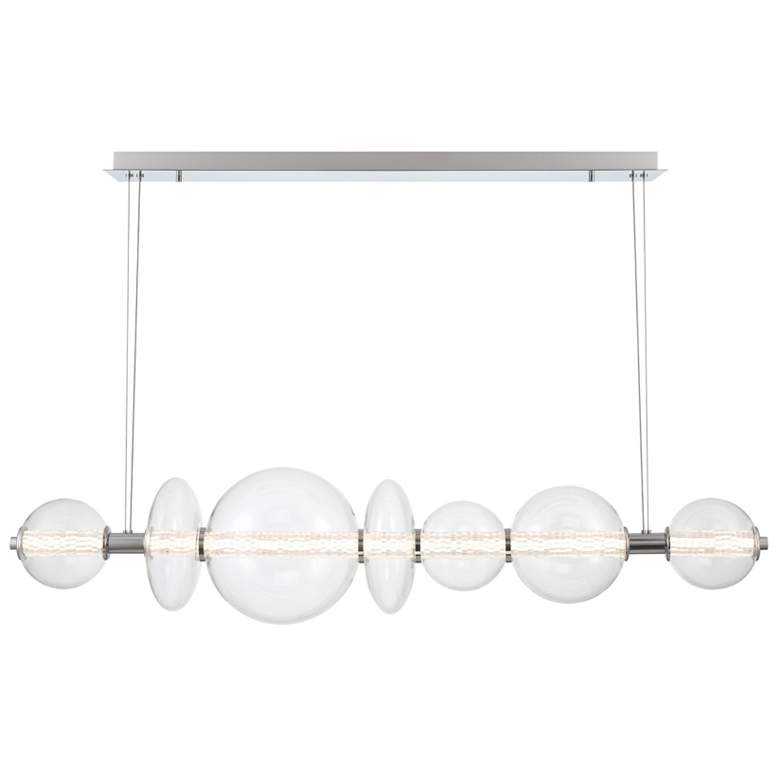 Image 1 Eurofase Atomo 1 Lt Chrme Chandelier, Clear Glass