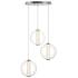 Eurofase Atomo 20 1/2" Wide Chrome 3-Light LED Pendant