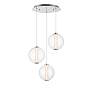3_Eurofase Atomo 20 1/2" Wide Chrome 3-Light LED Pendant more views
