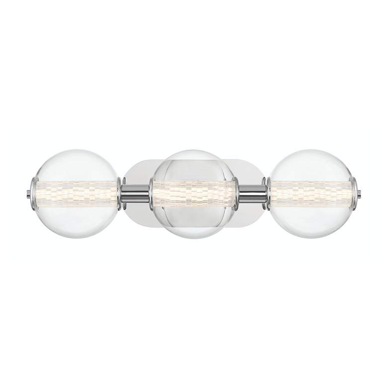 Image 1 Eurofase Atomo 24 3/4" Wide Chrome 3-Light LED Bath Light