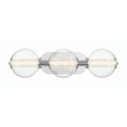 Eurofase Atomo 24 3/4" Wide Chrome 3-Light LED Bath Light